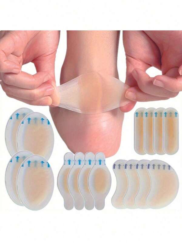 10pcs Transparent Invisible Thin Foot Pads, Prevent Friction For High Heels